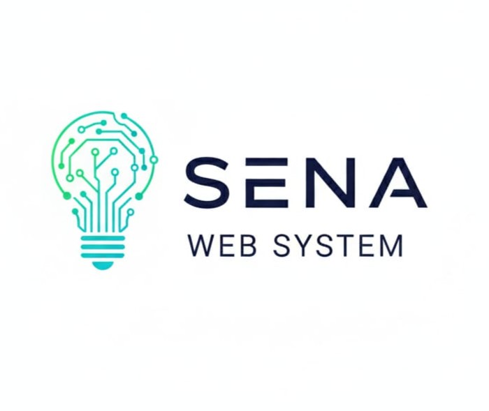 SENA WEB SYSTEM Logo - Bombilla con Circuito